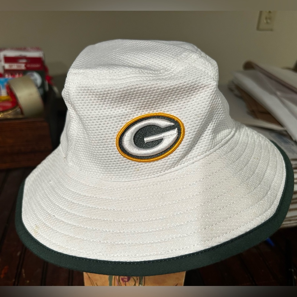 NFL Green Bay Packer White Bucket Hat